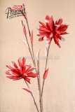 Kvet dekor červ.90cm 3-52R