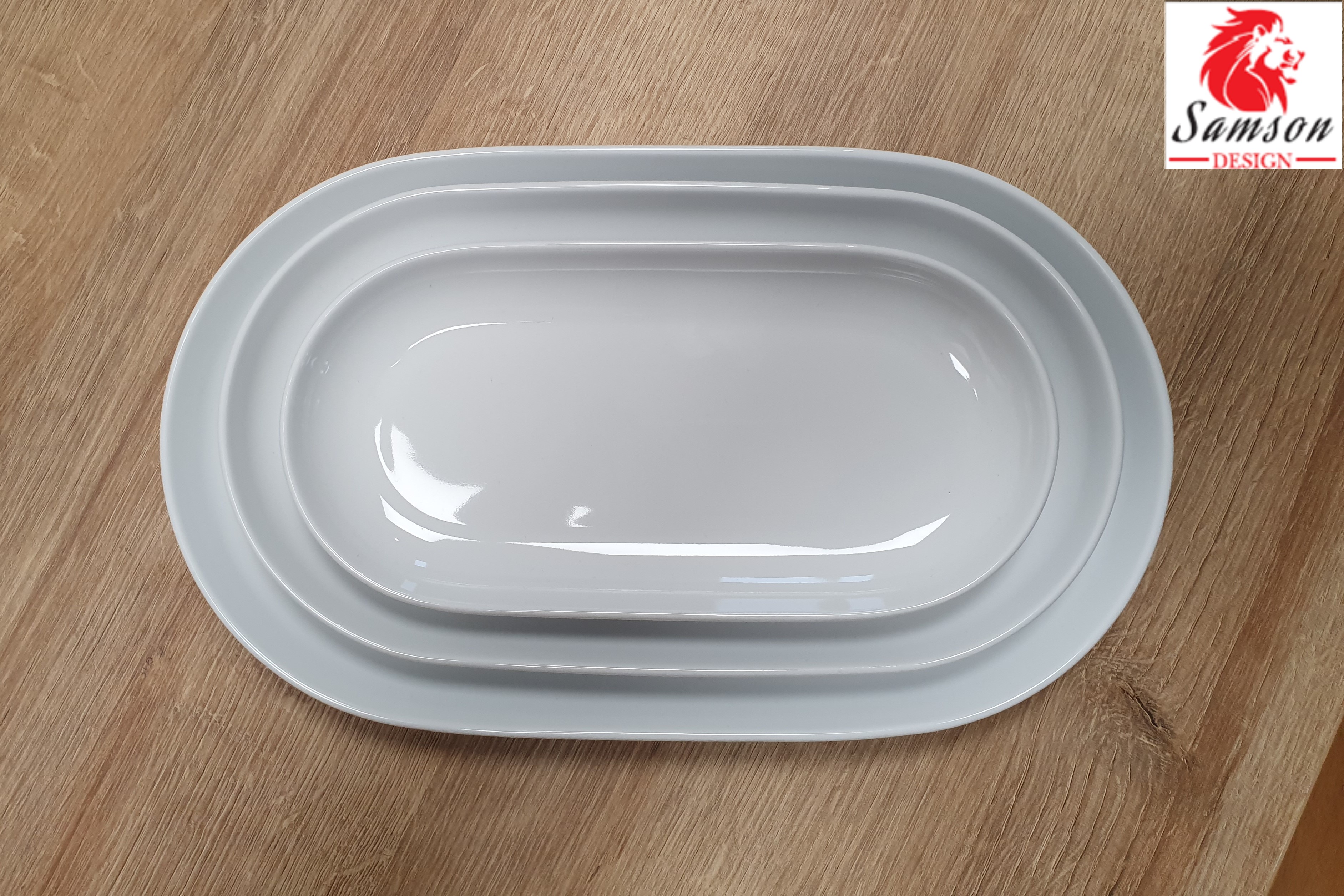 CITY Oval 24cm nedekor