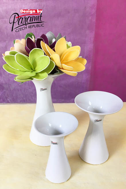 Agáta váza biiel.15cm12019-15W