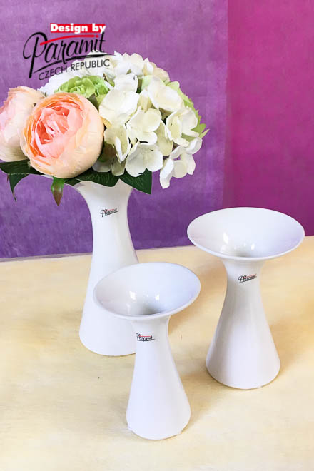 Agáta váza biiel.17cm12019-17W
