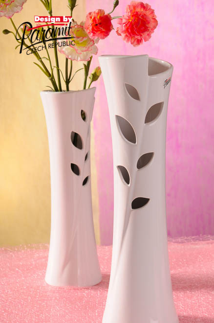 Lisa vaza biel 35cm 12058-35W