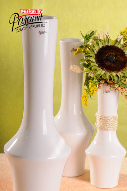 Johana vaza.biel45cm 12096-45W