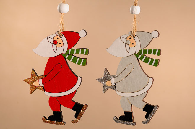 Santa drevo mix 9cm X363M 2ks