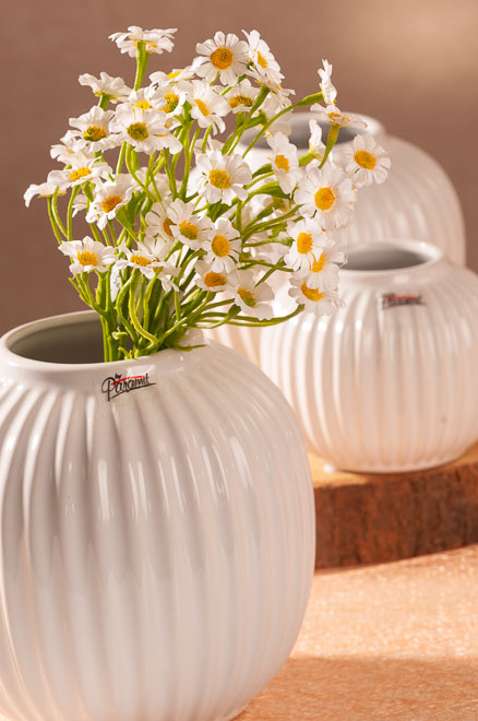 Vrubkovaná váza  15cm 13041-15W