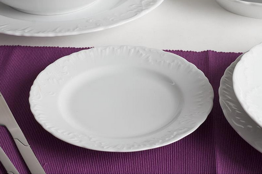 ROCOCO Tanier dezertný 19cm 002 biely