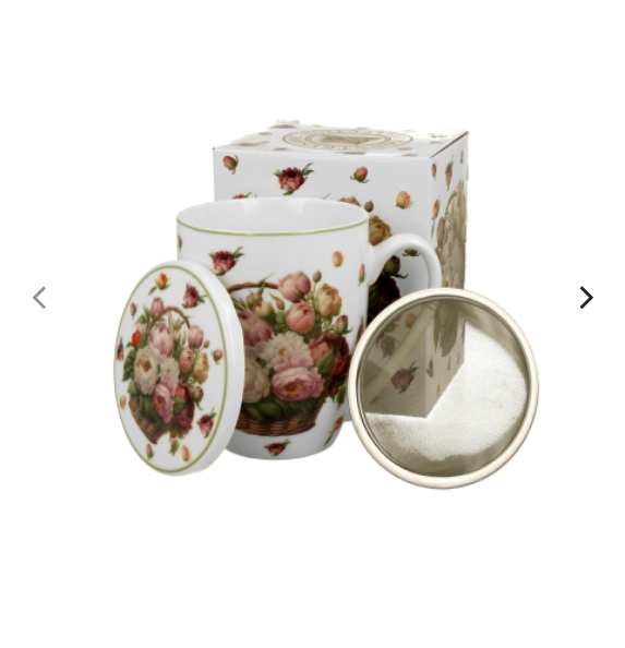 Basket PEONIES Hrnček + sitko