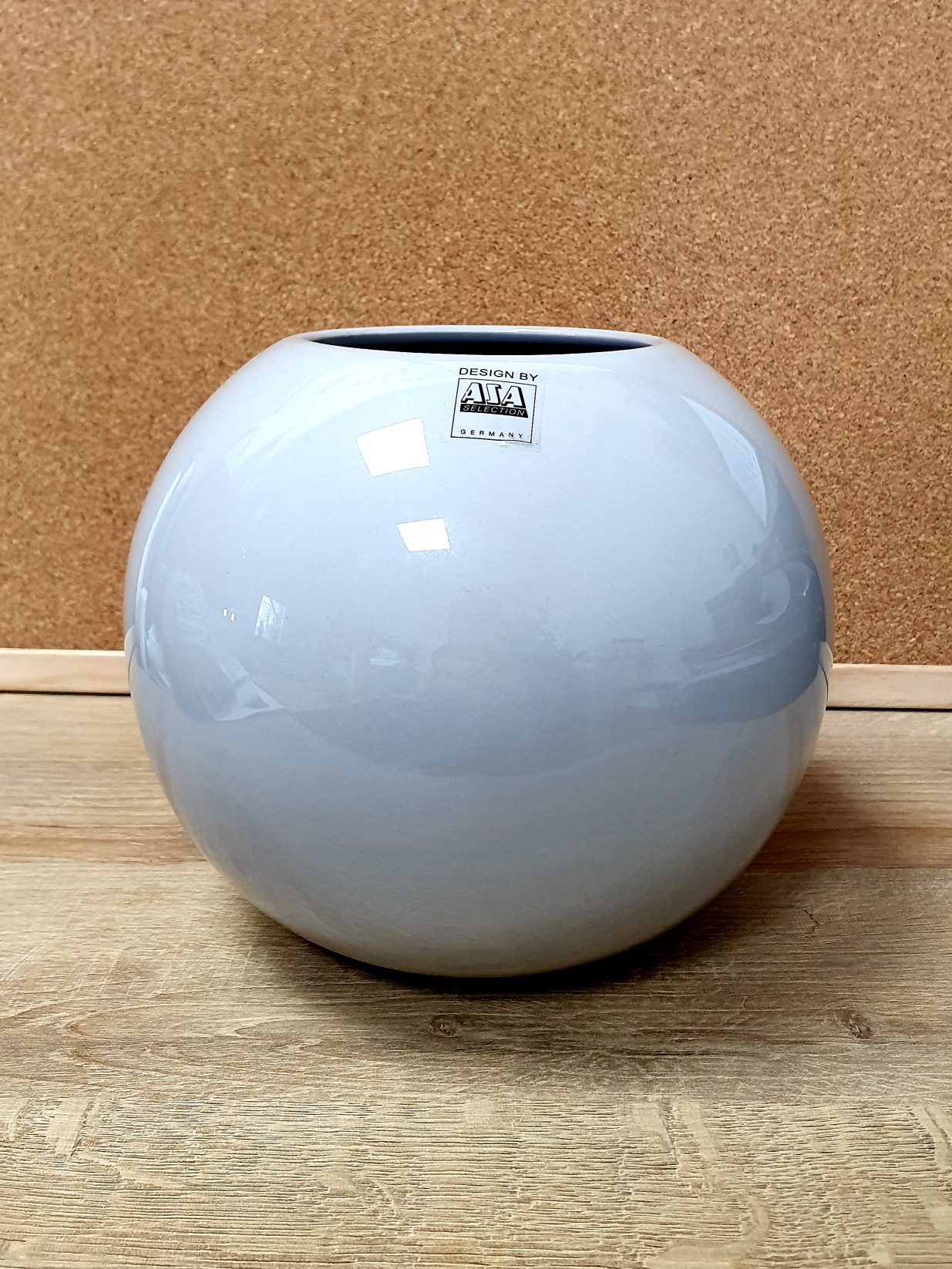 Váza BALL 17,5cm šedá