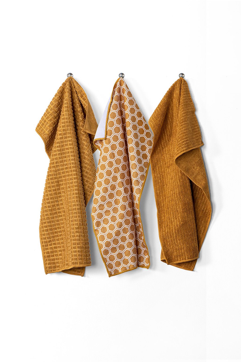 Kuchynská utierka ESSENTIAL, microfiber 40x60cm, set/3, camel/honey