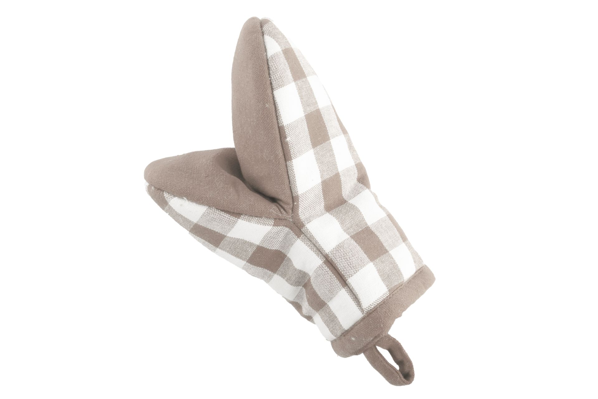Uchopovacia chňapka GINGHAM 13x19 cm, SADA/2 - taupe