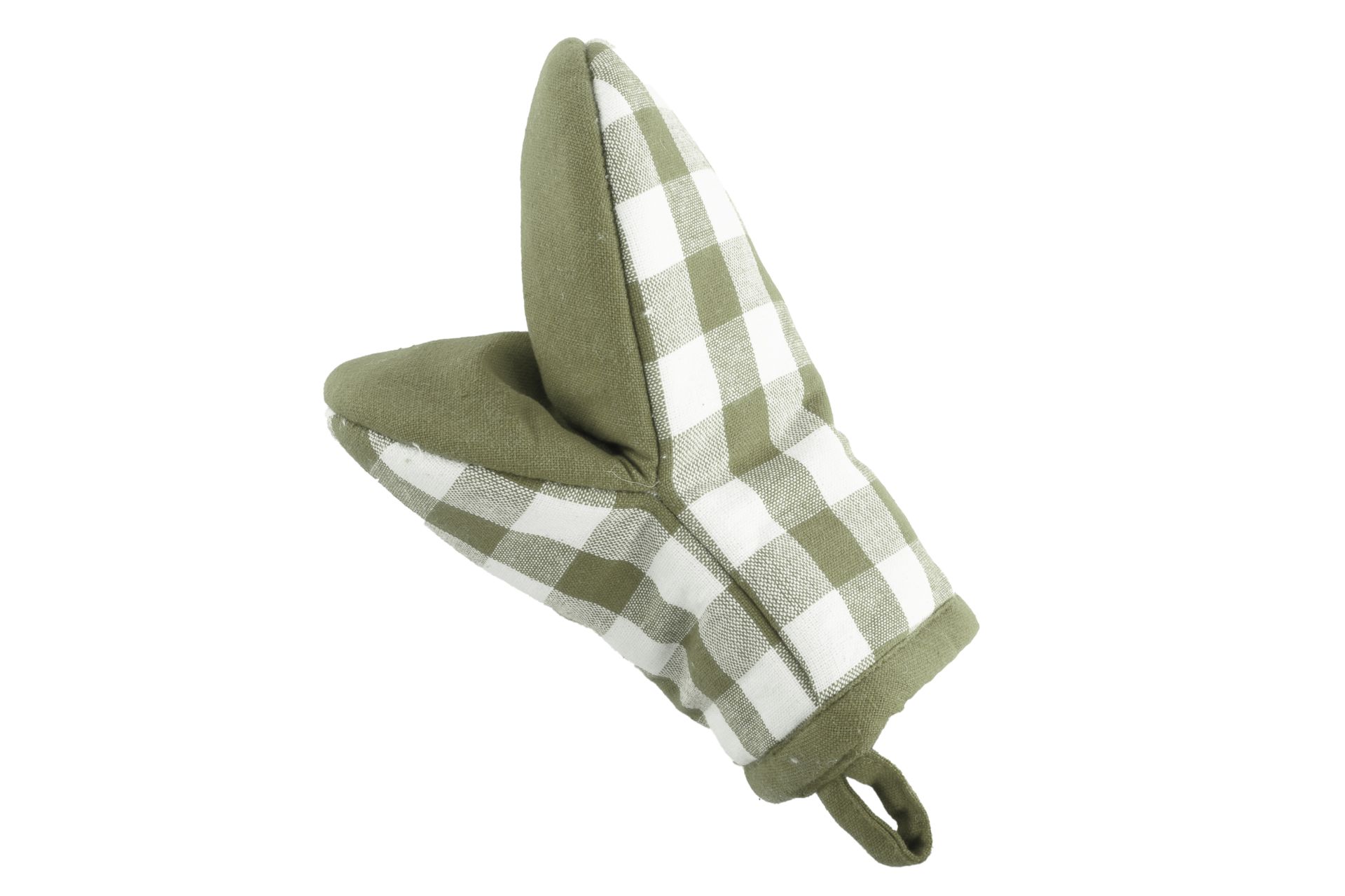 Uchopovacia chňapka GINGHAM 13x19 cm, SADA/2 - olivegreen