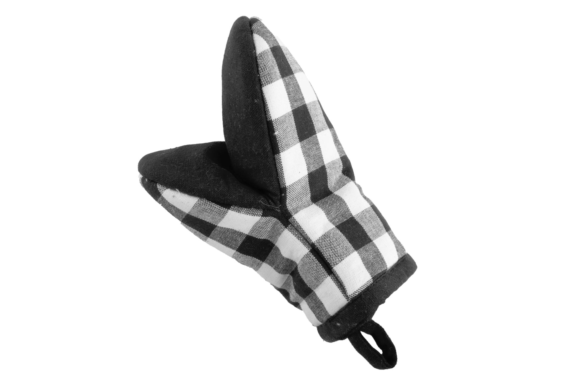 Uchopovacia chňapka GINGHAM 13x19 cm, SADA/2 - black