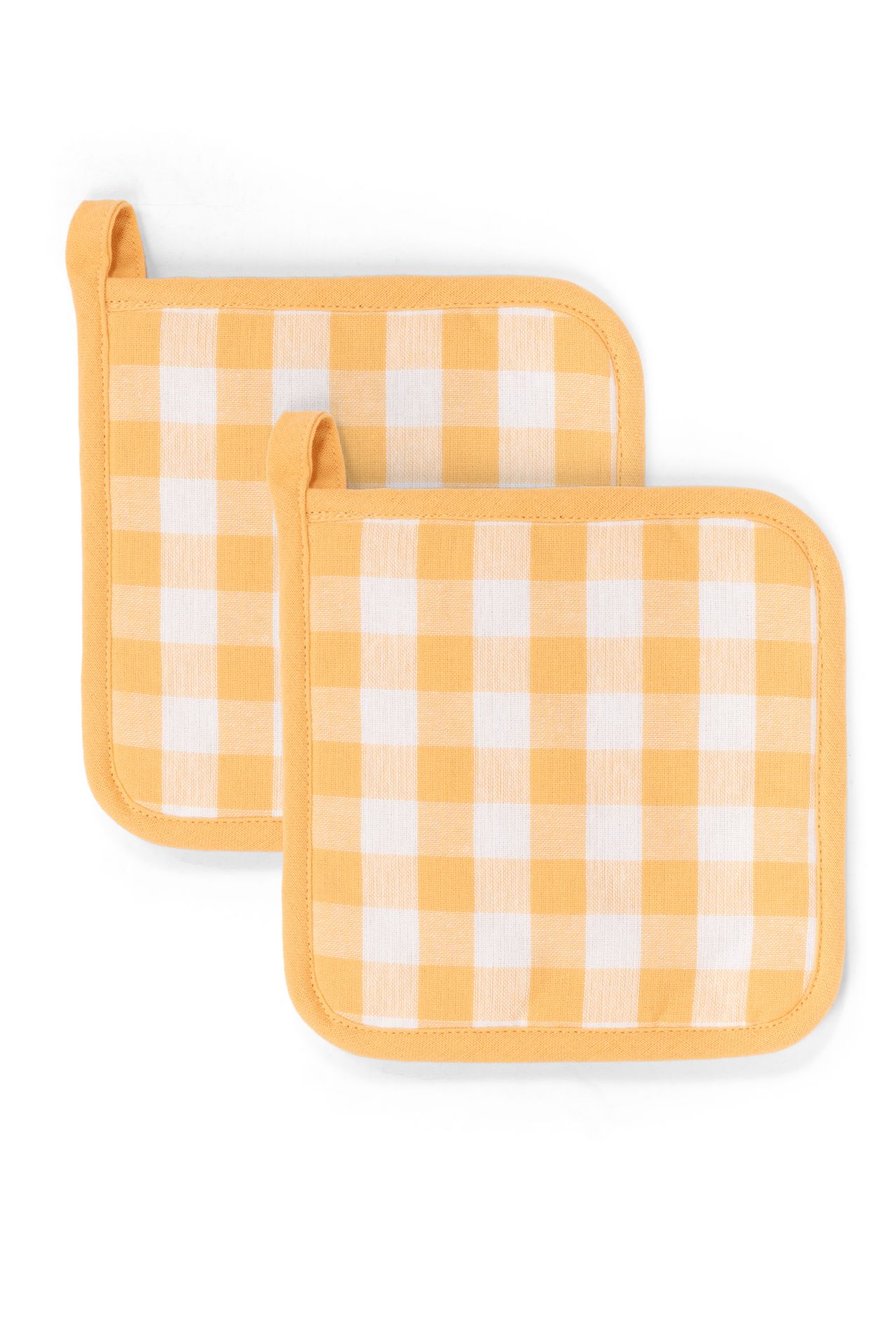 Kuchynská chňapka GINGHAM 20x20 cm, SADA/2, yellow