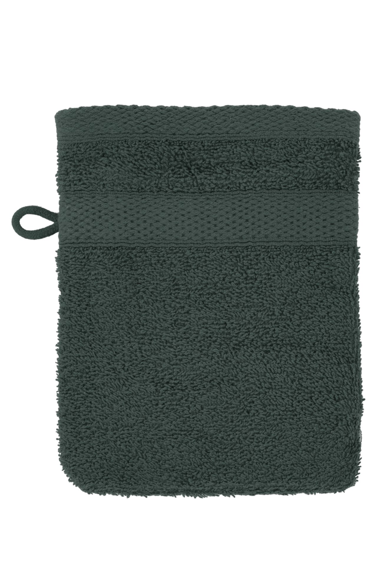 Umývacia rukavica RIVA - 15x21 cm, dark green - SADA/2