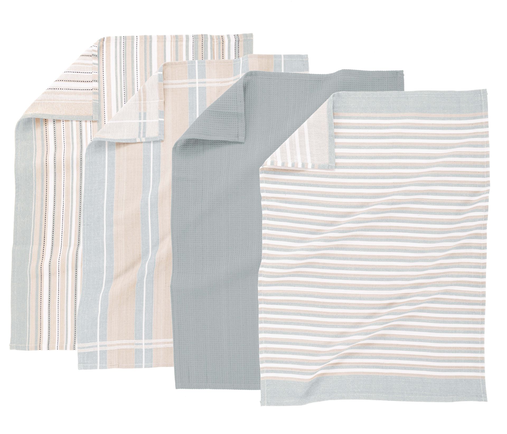 Kuchynská utierka MULTILINES 50x70 cm - SADA/4 - light grey