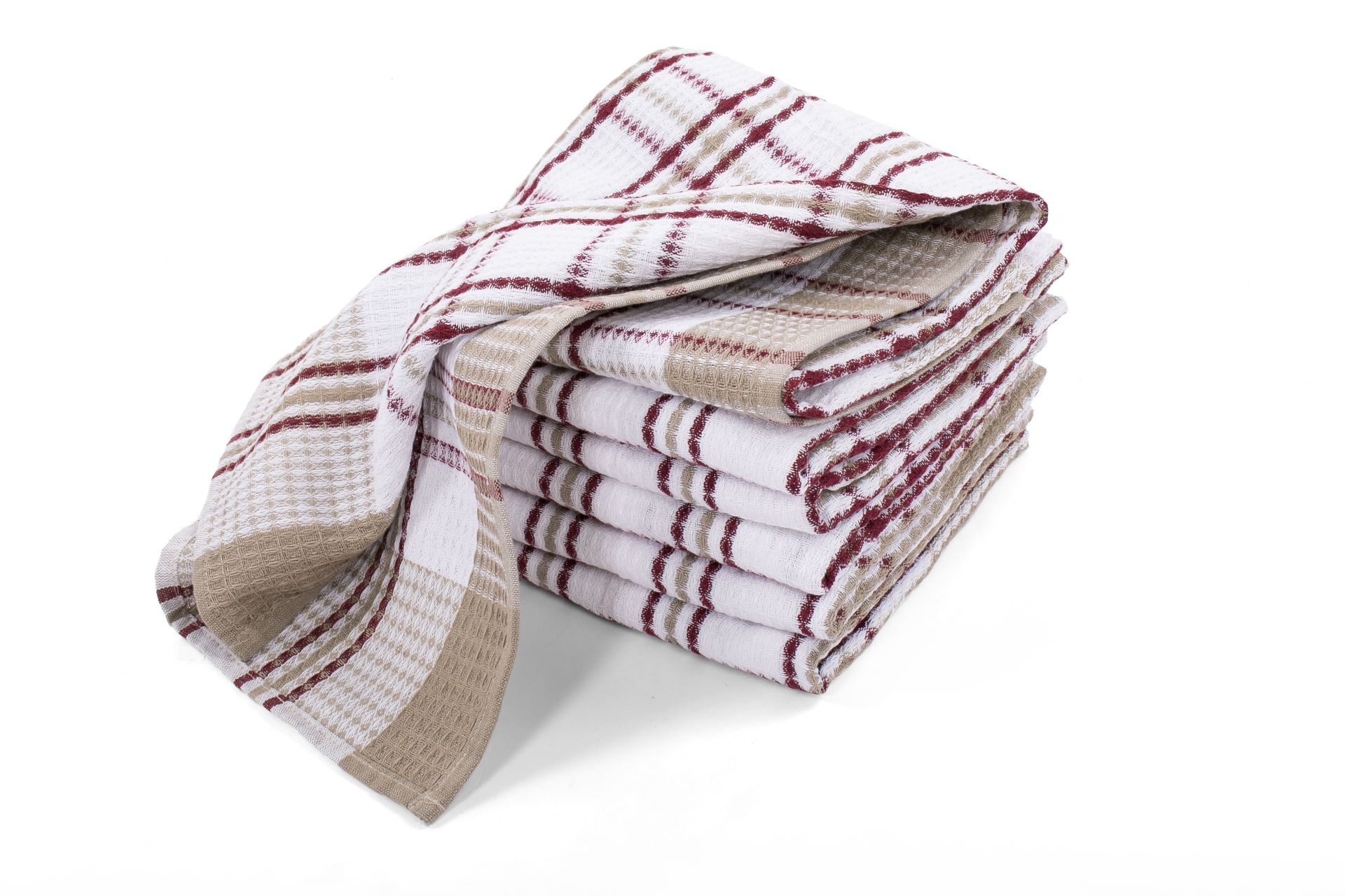 Kuchynská utierka HONEY WAFFLE 50x70 cm - sada (4 kusy), red